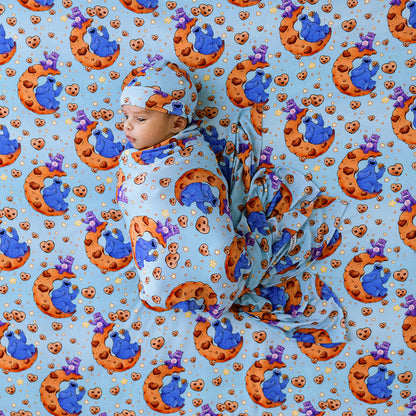 Care Bears™ Share Bear & Cookie Monster Swaddle Beanie Set