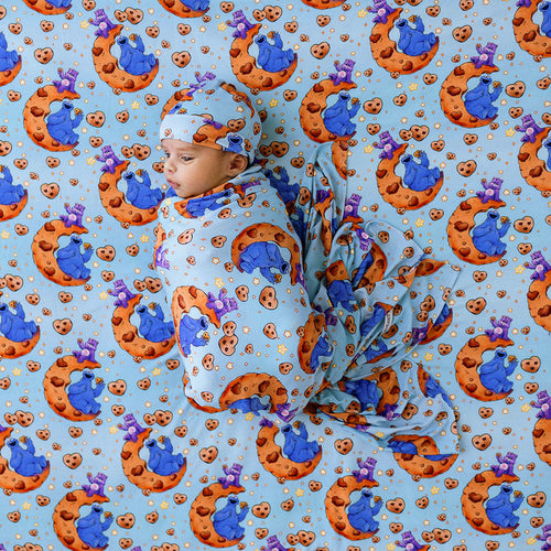 Care Bears™ Share Bear & Cookie Monster Swaddle Beanie Set