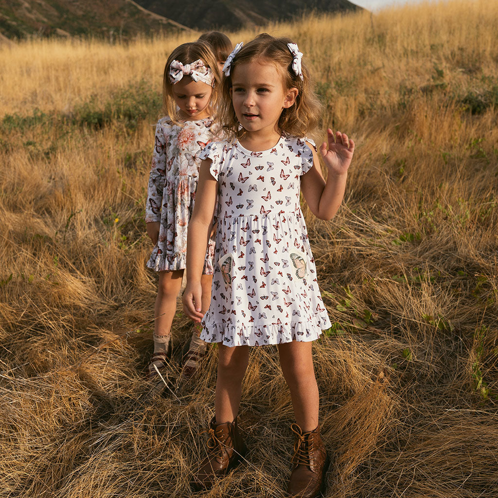 Joan Butterfly Pocket Twirl Dress