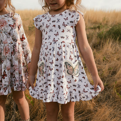 Joan Butterfly Pocket Twirl Dress