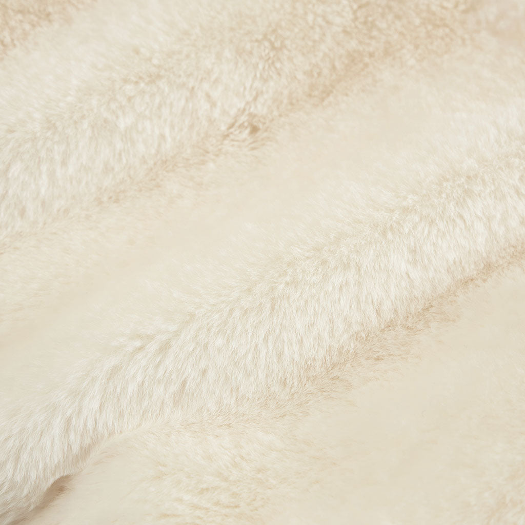 Ivory Faux Fur Shrug