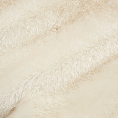 Ivory Faux Fur Shrug