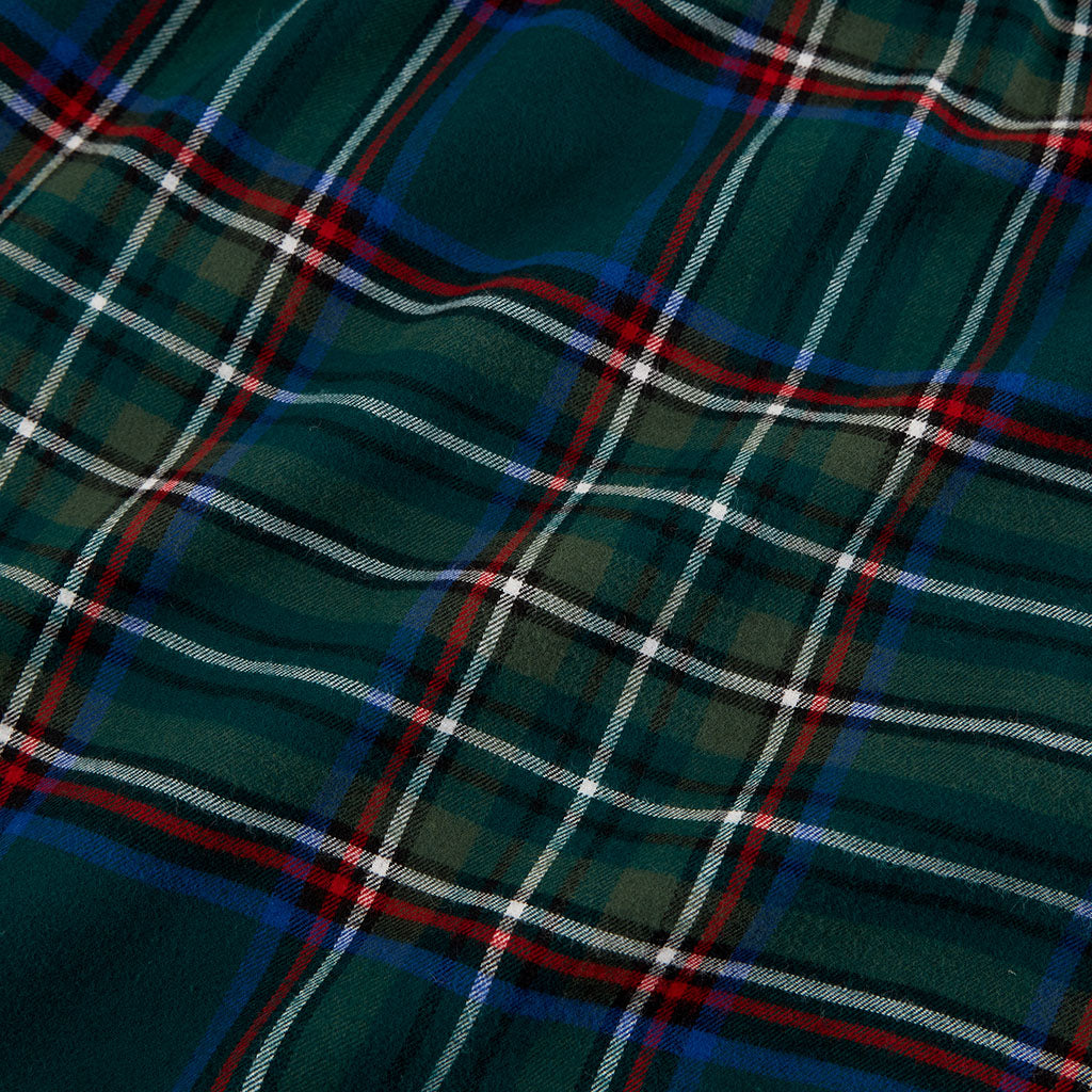 Green Tartan Plaid Women's Flannelette Pajama Set