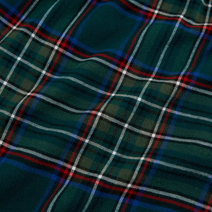 Green Tartan Plaid Flannelette Nightgown