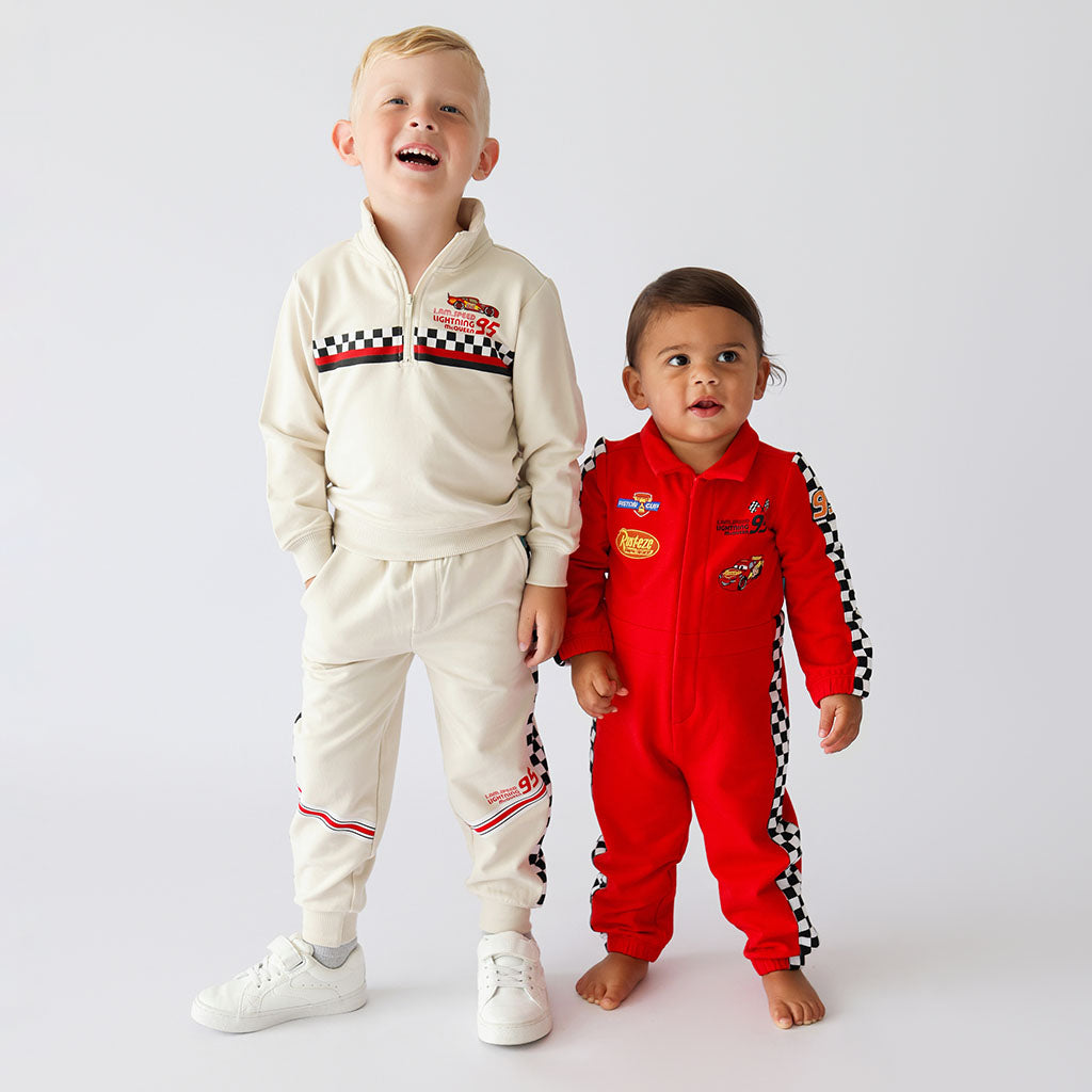 Disney I Am Speed Fleece Quarter Zip Sweatshirt Jogger Set