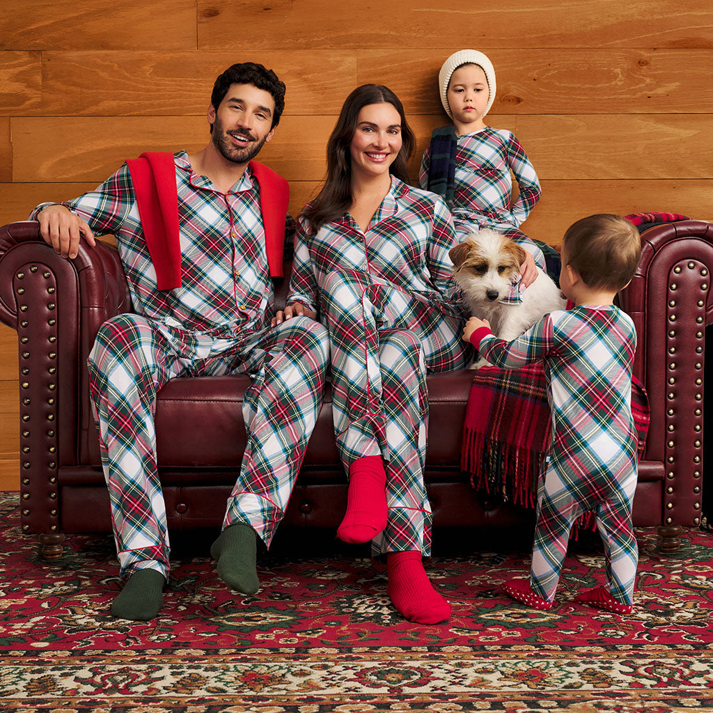 Portia Plaid Women's Luxe Pajama Pant Set