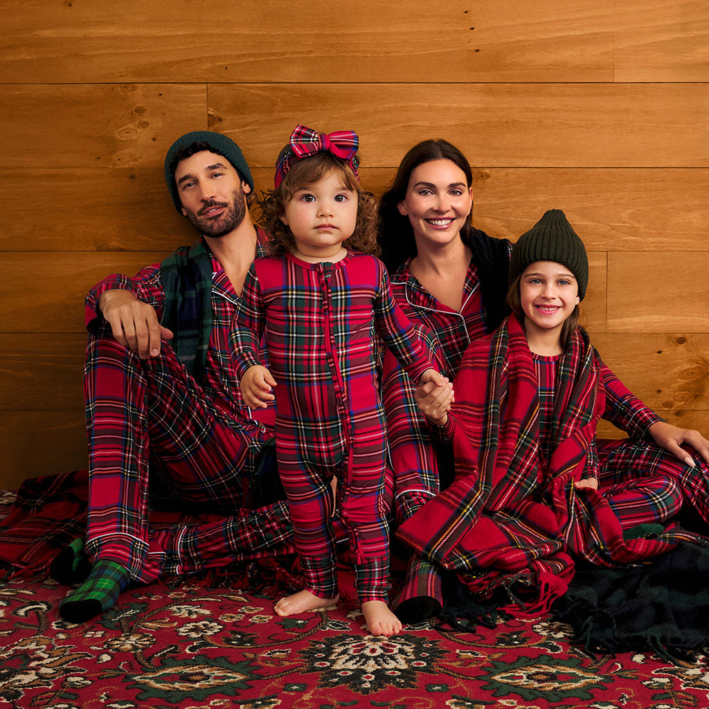 Red Tartan Plaid Convertible One Piece