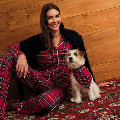 Red Tartan Plaid Dog Bandana