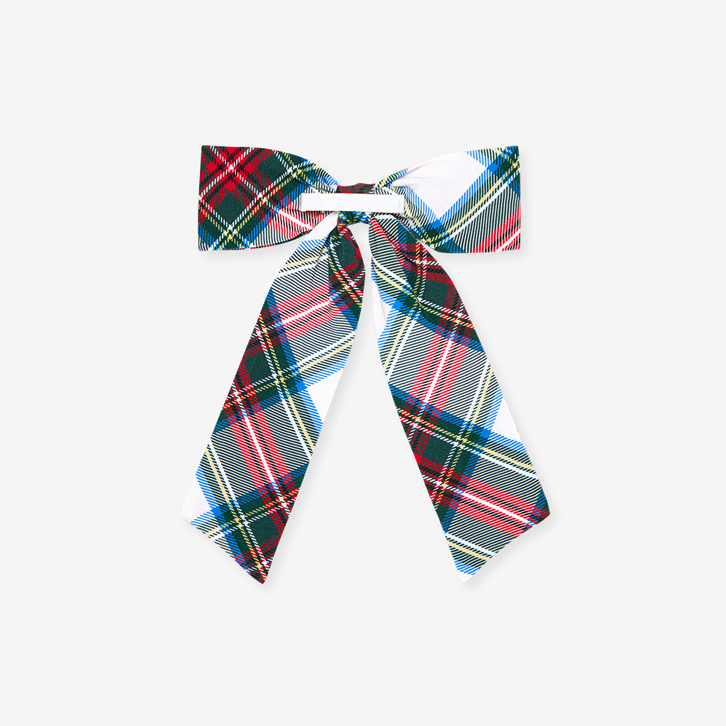 Portia Plaid Luxe Bow Hair Clip