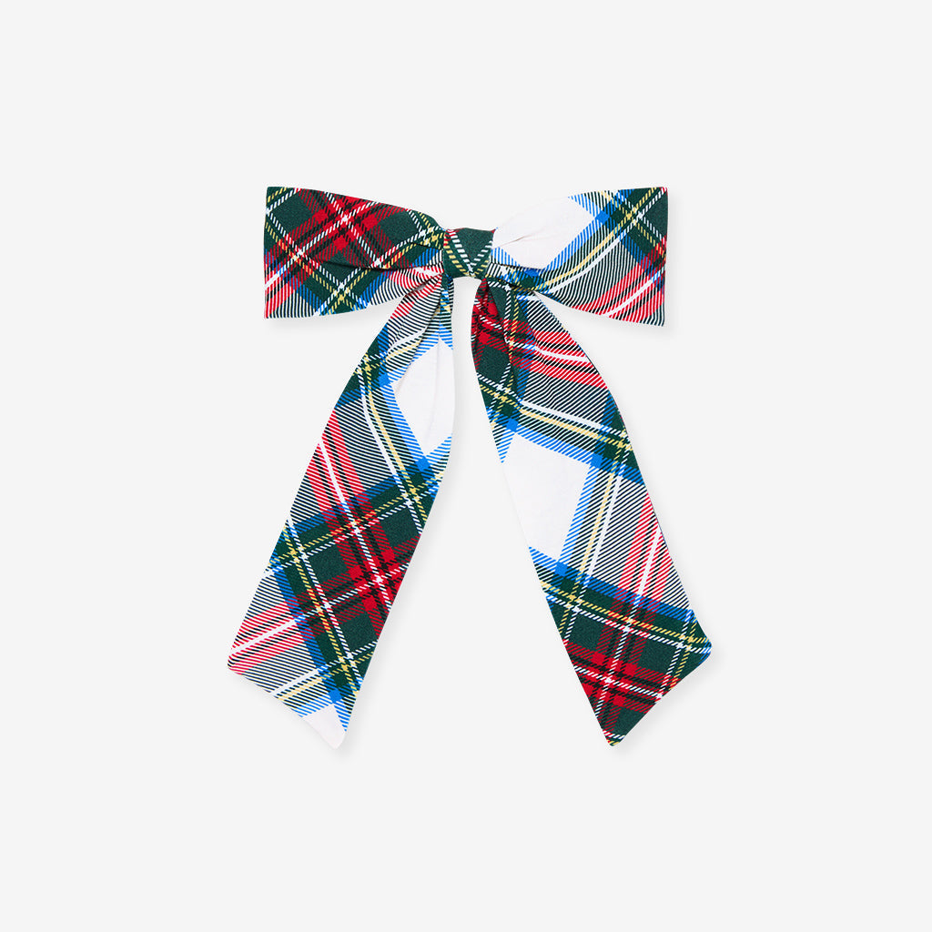 Portia Plaid Luxe Bow Hair Clip