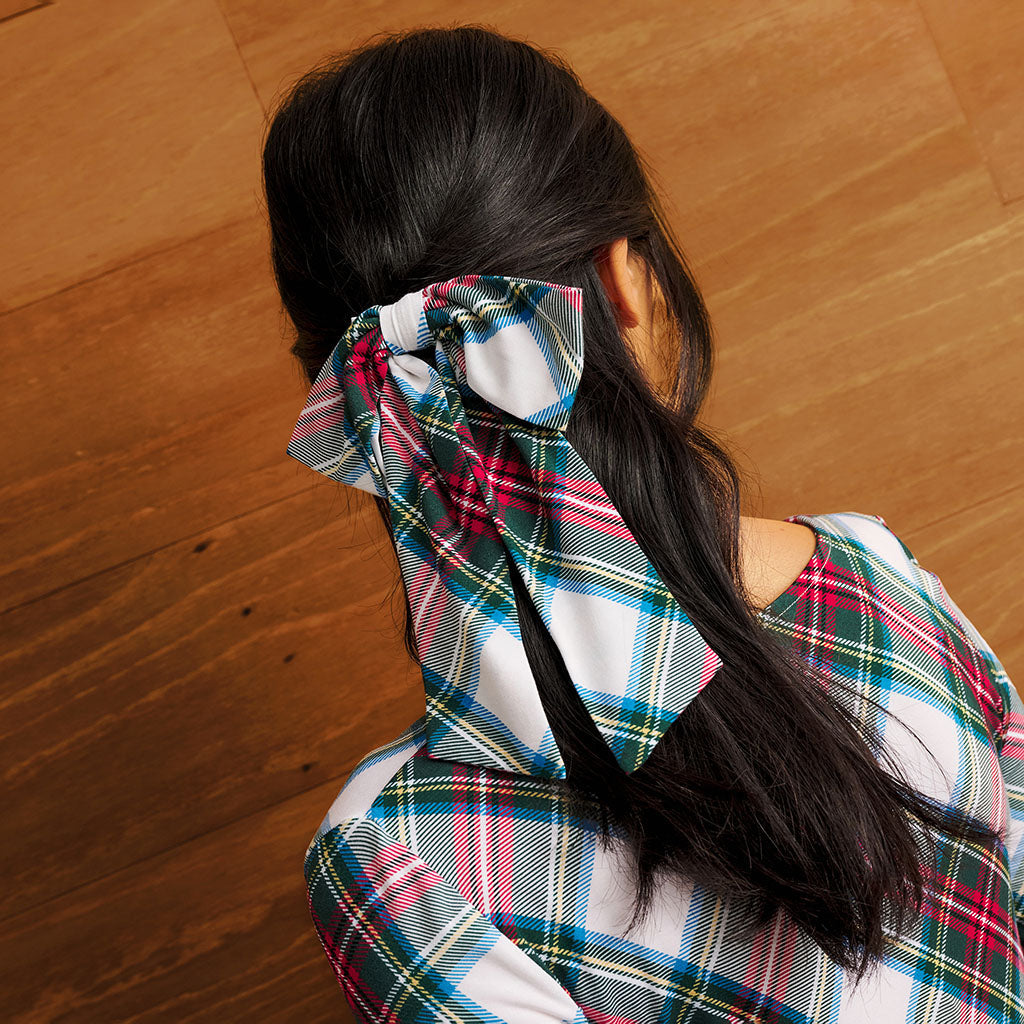 Portia Plaid Luxe Bow Hair Clip