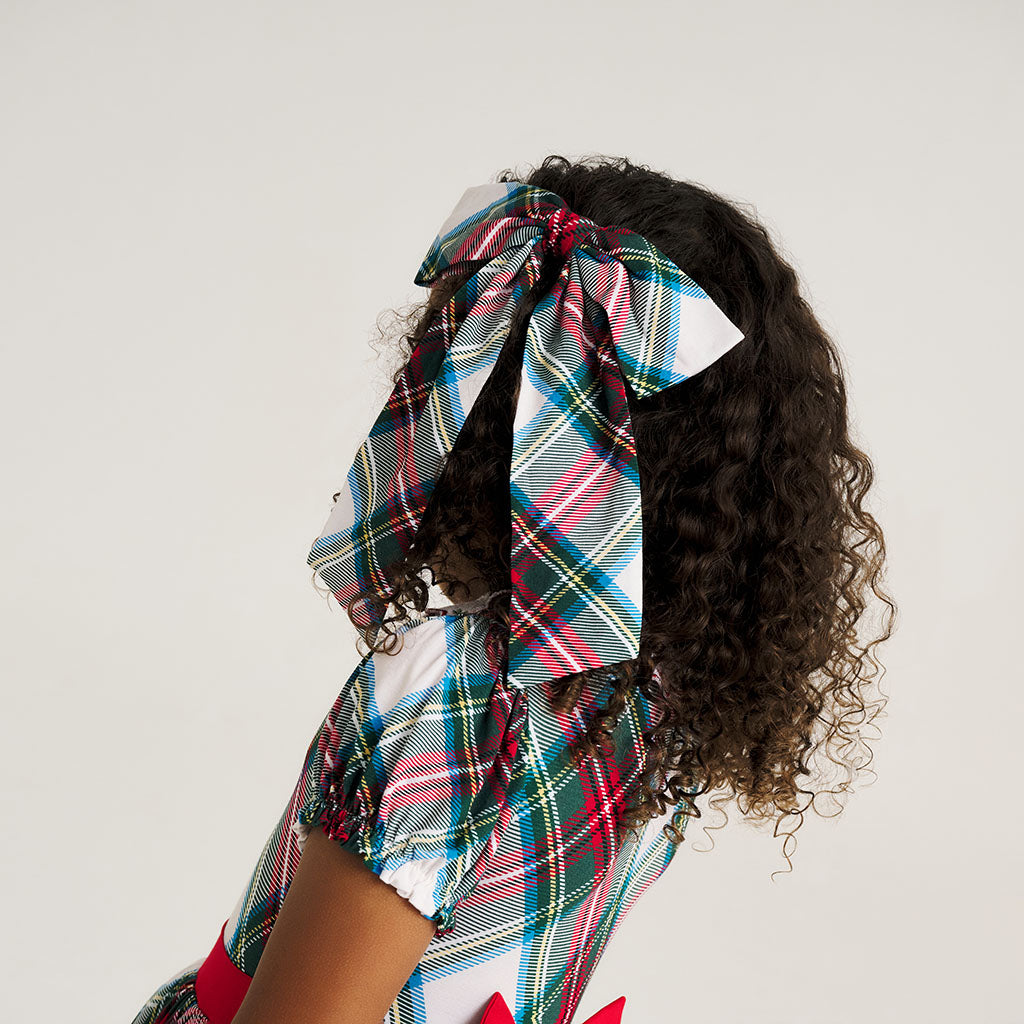 Portia Plaid Luxe Bow Hair Clip