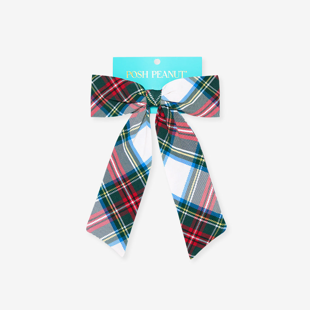 Portia Plaid Luxe Bow Hair Clip
