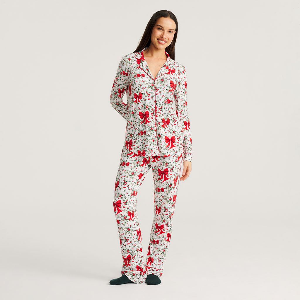 Happy Holly-days Women's Luxe Pajama Pant Set