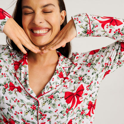 Happy Holly-days Women's Luxe Pajama Pant Set