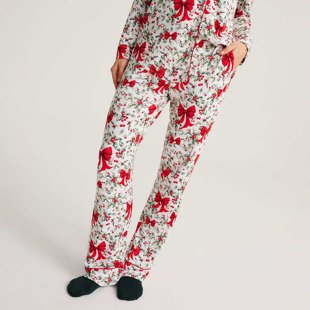 Happy Holly-days Women's Luxe Pajama Pant Set