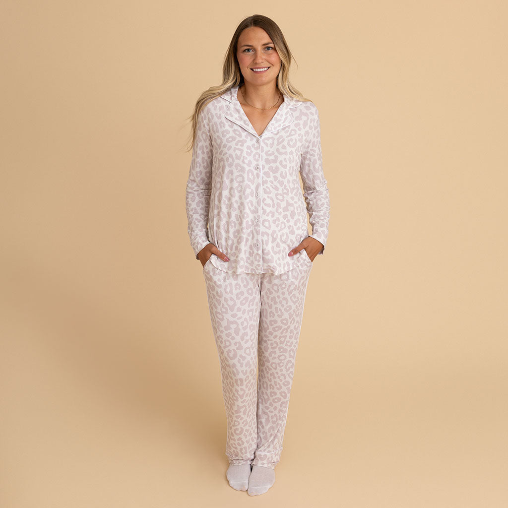 Laurel Leopard Women's Luxe Pajama Pant Set