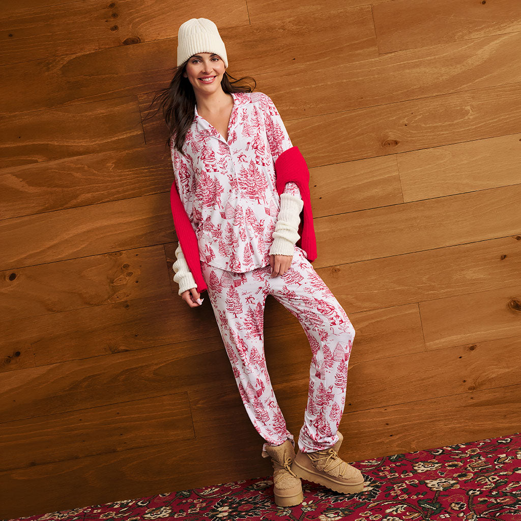 Father Christmas Women's Luxe Pajama Pant Set