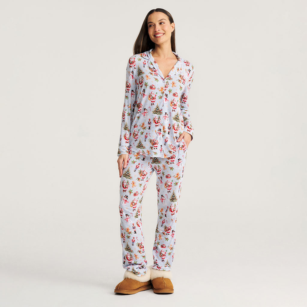 Saint Nicolas Women's Luxe Pajama Pant Set