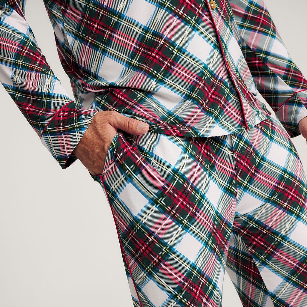 Portia Plaid Men's Luxe Pajama Pant Set