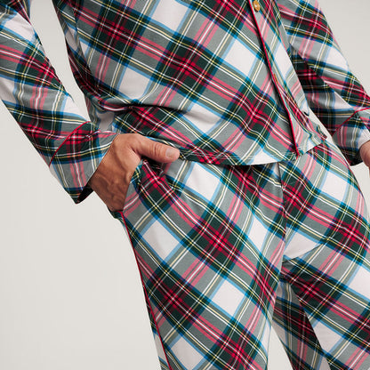 Portia Plaid Men's Luxe Pajama Pant Set