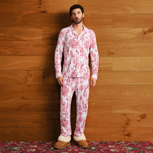 Father Christmas Men's Luxe Pajama Pant Set