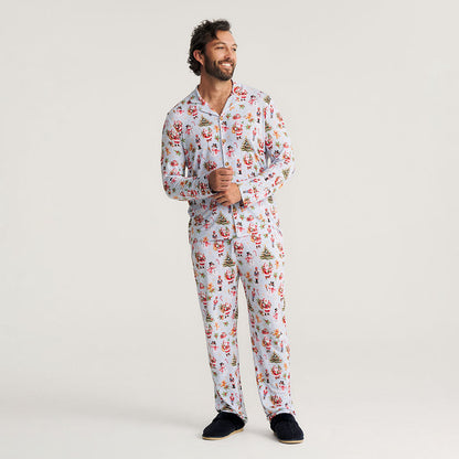 Saint Nicolas Men's Luxe Pajama Pant Set