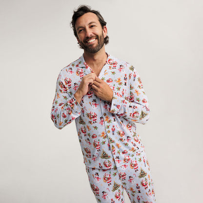 Saint Nicolas Men's Luxe Pajama Pant Set