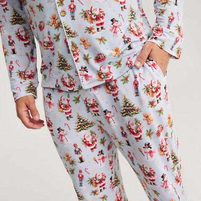 Saint Nicolas Men's Luxe Pajama Pant Set
