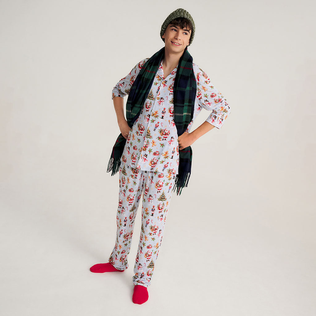 Saint Nicolas Men's Luxe Pajama Pant Set