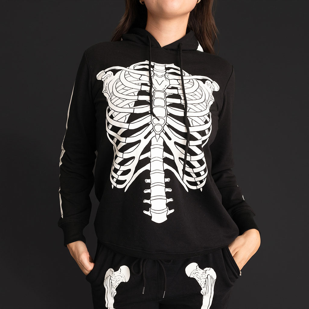 Classic Skelly Women's Fleece Hoodie Jogger Set