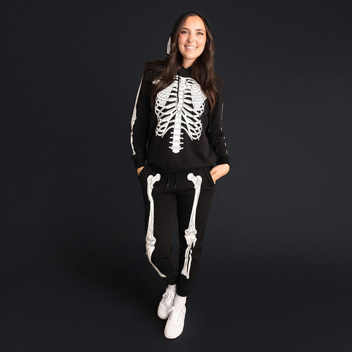 Classic Skelly Women's Fleece Hoodie Jogger Set