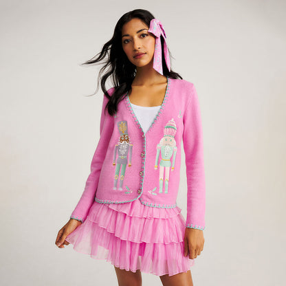 Sweet Nutcracker Women's Whipstitch Sweater Cardigan