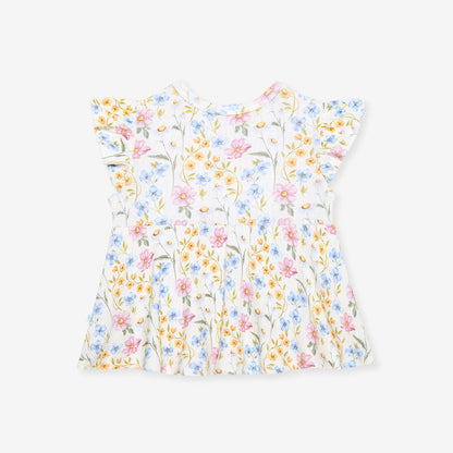 Hazel Pointelle Peplum Bummie Set