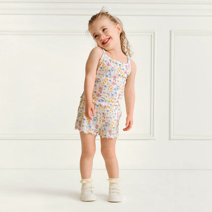 Hazel Pointelle Lettuce Edge Cami Short Set