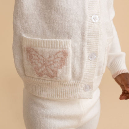 Ivory Butterfly Cardigan Legging Set