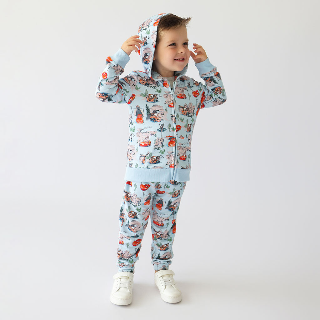 Disney Pixar Cars Rte 66 French Terry Hoodie Jogger Set