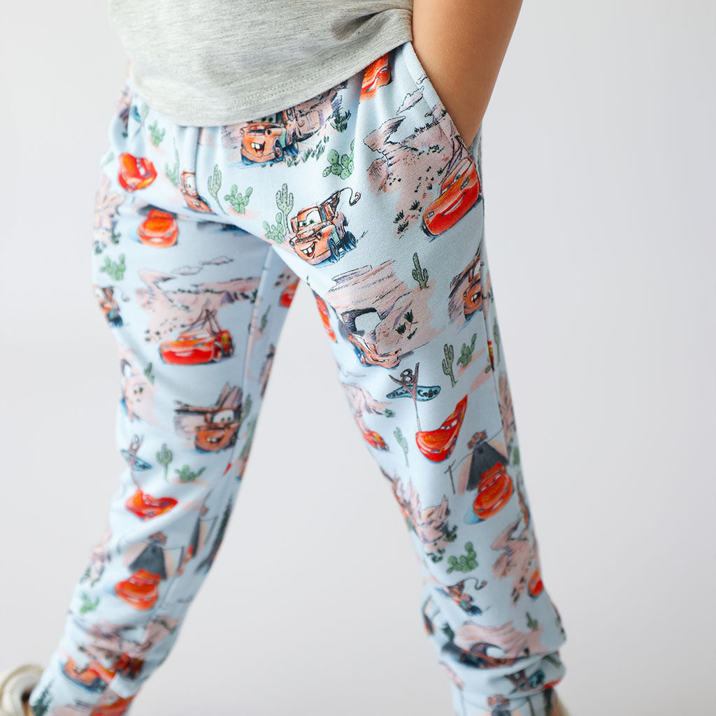 Disney Pixar Cars Rte 66 French Terry Hoodie Jogger Set