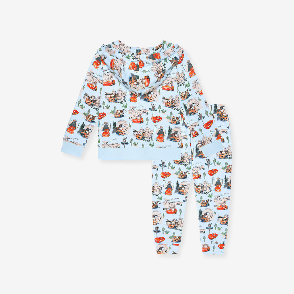 Disney Pixar Cars Rte 66 French Terry Hoodie Jogger Set