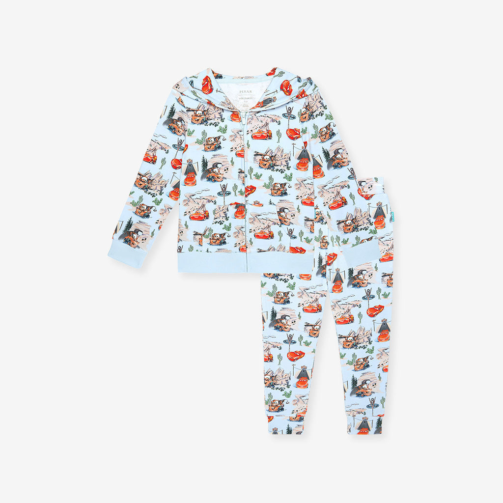 Disney Pixar Cars Rte 66 French Terry Hoodie Jogger Set