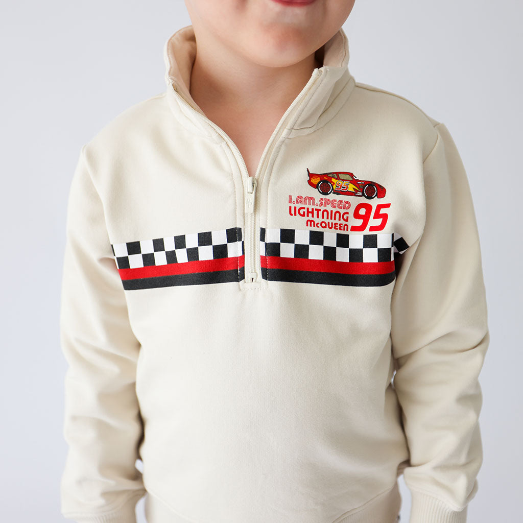 Disney I Am Speed Fleece Quarter Zip Sweatshirt Jogger Set
