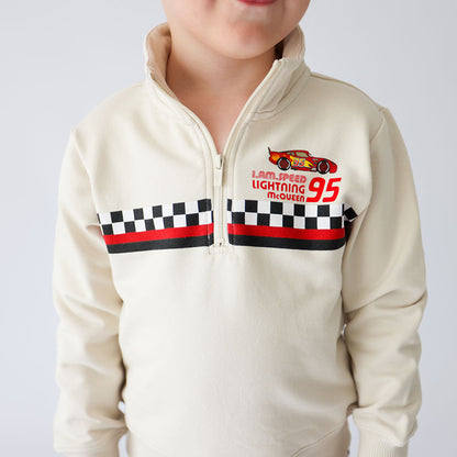 Disney I Am Speed Fleece Quarter Zip Sweatshirt Jogger Set