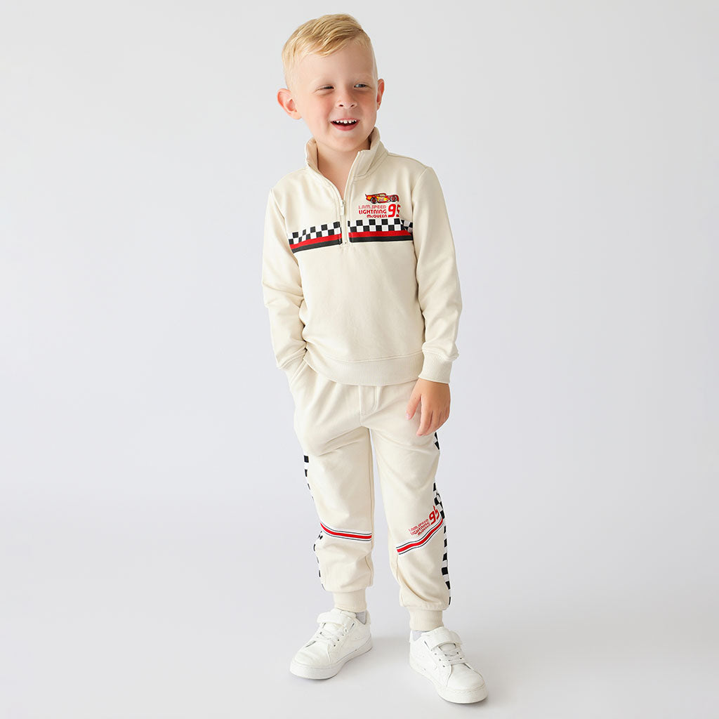 Disney I Am Speed Fleece Quarter Zip Sweatshirt Jogger Set
