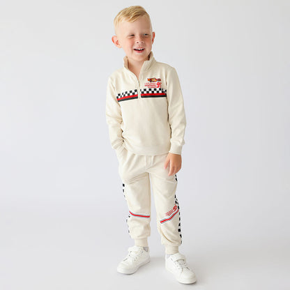 Disney I Am Speed Fleece Quarter Zip Sweatshirt Jogger Set