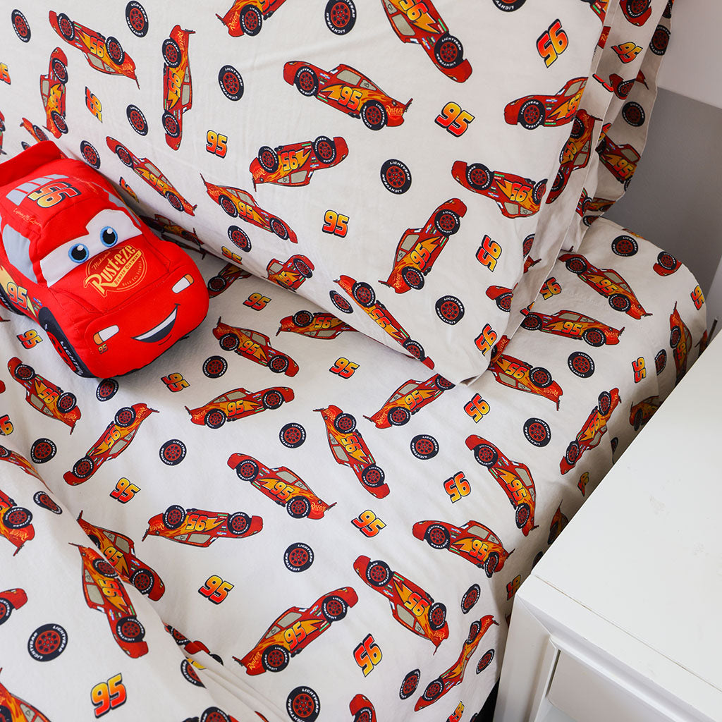 Disney Lightning McQueen Sheet Pillow Cover Set