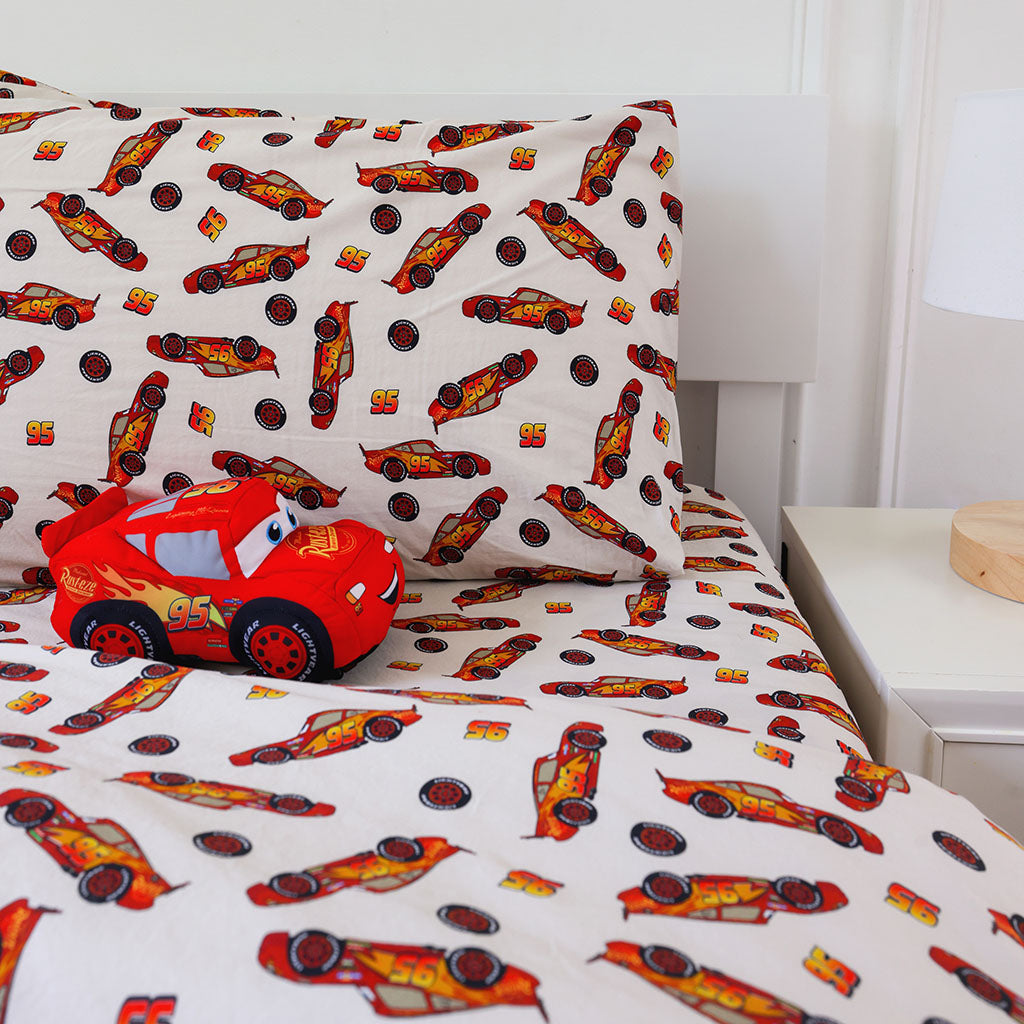 Disney Lightning McQueen Sheet Pillow Cover Set