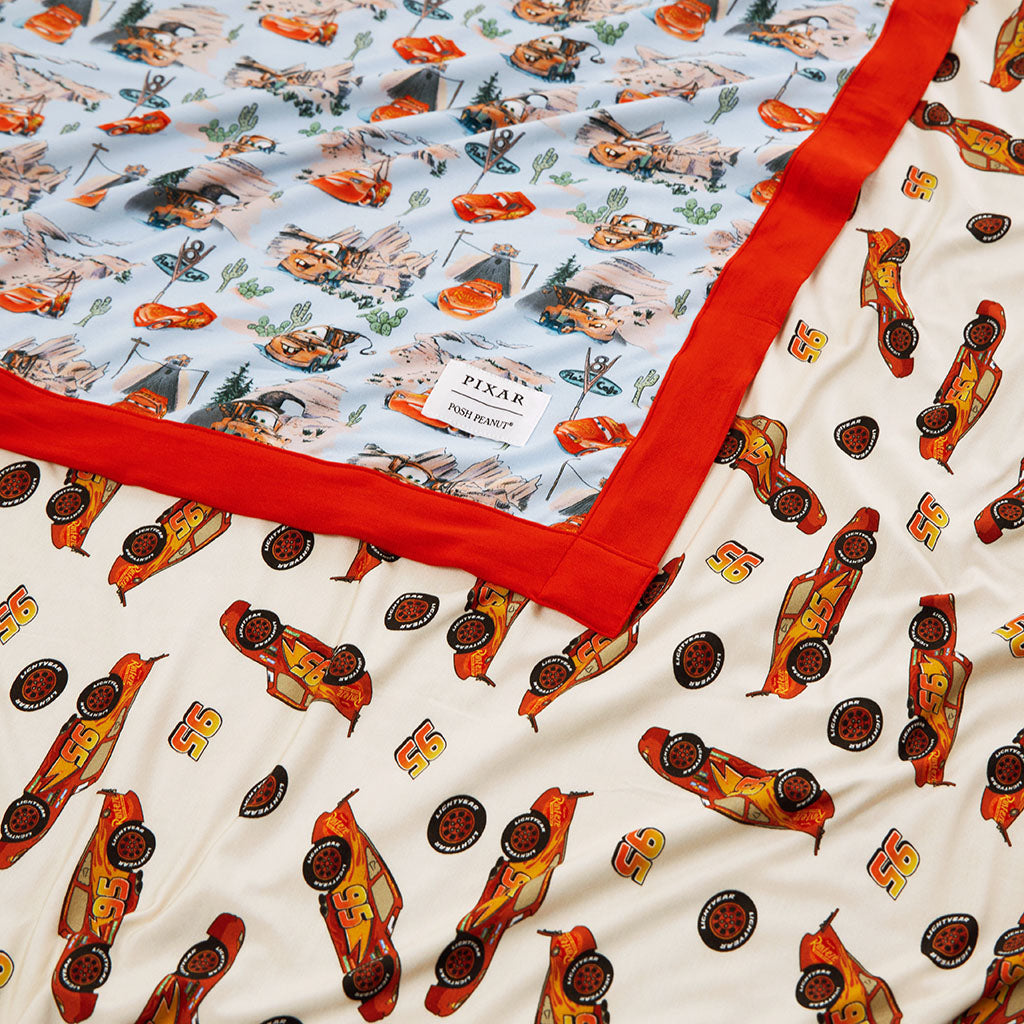 Disney Pixar Cars Rte 66 & Lightning McQueen Luxe Patoo® Blanket
