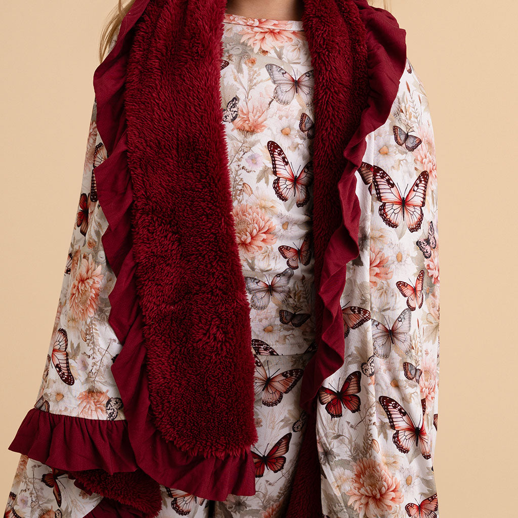 Leanne Ruffled Luxe Plush Patoo® Blanket