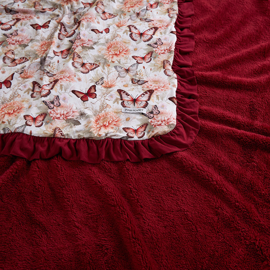 Leanne Ruffled Luxe Plush Patoo® Blanket