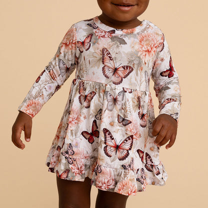 Leanne Ruffled Bodysuit Dress